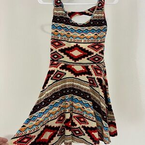 Tribal Print Sleeveless Dress